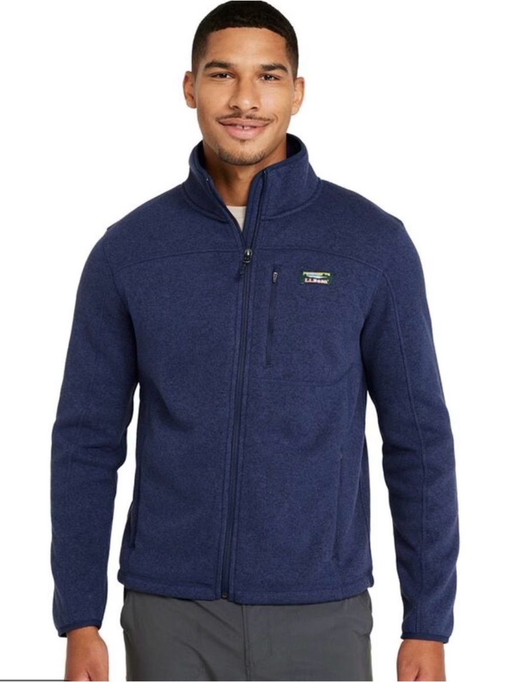 Men's L.L.Bean Sweater Fleece Full-Zip Jacket Large